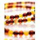 Versatile Two-Toned Amber Ball Beaded Stretch Necklace, image , picture 5