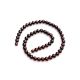 Dark Cherry Amber Ball Beaded Necklace, image , picture 4