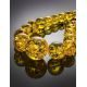 Lemon Amber Ball Beaded Necklace, image , picture 2