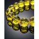 Faceted Lemon Amber Ball Beaded Necklace The Prague, image , picture 2