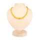 Chic Lemon Amber Ball Beaded Necklace, image 