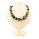 Dark Amber Ball Beaded Necklace The Meteor, image 