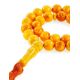 33 Honey Amber Islamic Rosary With Red Tassel, image 