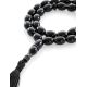 33 Black Amber Olive Beaded Muslim Rosary With Tassel, image 