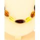 Faceted Multicolor Amber Beaded Necklace, image , picture 2
