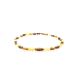 Faceted Multicolor Amber Beaded Necklace, image , picture 4