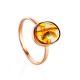 Glossy Golden Ring With Inclusions The Clio, Ring Size: 6 / 16.5, image 