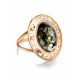 Golden Ring With Green Amber The Ellas, Ring Size: 12 / 21.5, image 