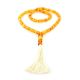 33 Mosaic Amber Muslim Prayer Beads With Tassel, image 