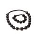 Cherry Amber Ball Beaded Necklace The Ariadna, image , picture 5