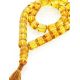 33 Lemon Amber Muslim Rosary With Tassel, image 