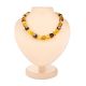 Faceted Amber Beaded Necklace, image 