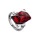 Яркое необычное кольцо из серебра и формованного янтаря «Генезис» 18, Ring Size: 13 / 22, image 