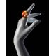Amber Cocktail Ring With Insect Inclusions The Clio, Ring Size: Adjustable, image , picture 4