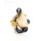 Voluptuous Gold-Plated Cocktail Ring With Mammoth Ivory The Era, Ring Size: Adjustable, image , picture 3
