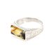 Stylish Silver Signet Ring With Amber The Cesar, Ring Size: / 22.5, image , picture 5