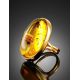 Amber Cocktail Ring With Insect Inclusions The Clio, Ring Size: Adjustable, image , picture 2