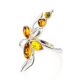 Luminous Silver Ring With Lemon Amber The Verbena, Ring Size: 4 / 15, image , picture 4