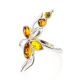 Luminous Silver Ring With Lemon Amber The Verbena, Ring Size: 7 / 17.5, image , picture 4
