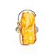 Handcrafted Honey Amber Cocktail Ring In Gold Plated Silver The Rialto, Ring Size: Adjustable, image , picture 3