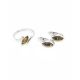 Refined Silver Ring With Amber Center Stone The Amaranth, Ring Size: 5 / 15.5, image , picture 4