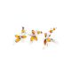 Classic Silver Floral Ring With Amber Stones The Verbena, Ring Size: 13 / 22, image , picture 4