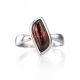 Stylish Silver Ring With Cherry Amber, Ring Size: 10 / 20, image , picture 3