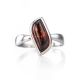 Stylish Silver Ring With Cherry Amber, Ring Size: 9.5 / 19.5, image , picture 3