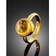 Amber Ring With Inclusions The Clio, Ring Size: Adjustable, image , picture 2