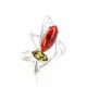 Stylish Multicolor Amber Ring In Silver The Pegasus, Ring Size: 5.5 / 16, image , picture 4