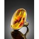 Amber With Inclusion Cocktail Ring The Clio, Ring Size: Adjustable, image , picture 2