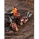 Handcrafted Gold Plated Cocktail Ring With Cognac Amber The Rialto, Ring Size: Adjustable, image , picture 4