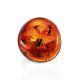 Cherry Amber Cocktail Ring In Sterling Silver The Glow, Ring Size: Adjustable, image , picture 3