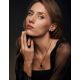 Geometric Gold Plated Amber Ring The Furor, Ring Size: Adjustable, image , picture 3