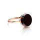 Geometric Gold Plated Amber Ring The Furor, Ring Size: Adjustable, image , picture 4