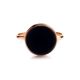 Geometric Gold Plated Amber Ring The Furor, Ring Size: Adjustable, image , picture 5