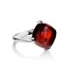 Sterling Silver Ring With Deep Red Amber The Byzantium, Ring Size: 6.5 / 17, image , picture 4