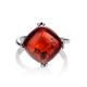 Sterling Silver Ring With Deep Red Amber The Byzantium, Ring Size: 6.5 / 17, image , picture 5