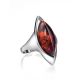 Ultra Modern Silver Ring With Amber Center Stone The Taurus, Ring Size: 11.5 / 21, image , picture 4
