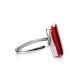 Red Amber Ring in Sterling Silver The Sangria, Ring Size: 6.5 / 17, image , picture 4