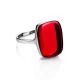 Red Amber Ring in Sterling Silver The Sangria, Ring Size: 6.5 / 17, image , picture 5