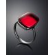 Red Amber Ring in Sterling Silver The Sangria, Ring Size: 6.5 / 17, image , picture 2
