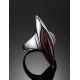 Cherry Amber Ring In Sterling Silver The Gaudi, Ring Size: 8.5 / 18.5, image , picture 2