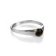 Изящное серебряное кольцо «Капри» с зелёным янтарём 16, Ring Size: 10 / 20, image , picture 3