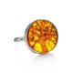 Symbolic The Tree Of Life Ring Made With Amber and Sterling Silver, Ring Size: 6 / 16.5, image , picture 3