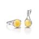 Pretty Honey Amber Ring In Sterling Silver The Shanghai, Ring Size: 11.5 / 21, image , picture 5
