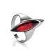 Cherry Amber Ring In Sterling Silver The Gaudi, Ring Size: 8 / 18, image 