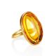 Amber Cocktail Ring With Insect Inclusions The Clio, Ring Size: Adjustable, image 