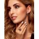 Elegant Amber Floral Ring In Sterling Silver The Verbena, Ring Size: 9 / 19, image , picture 4