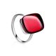 Red Amber Ring in Sterling Silver The Sangria, Ring Size: 6.5 / 17, image 